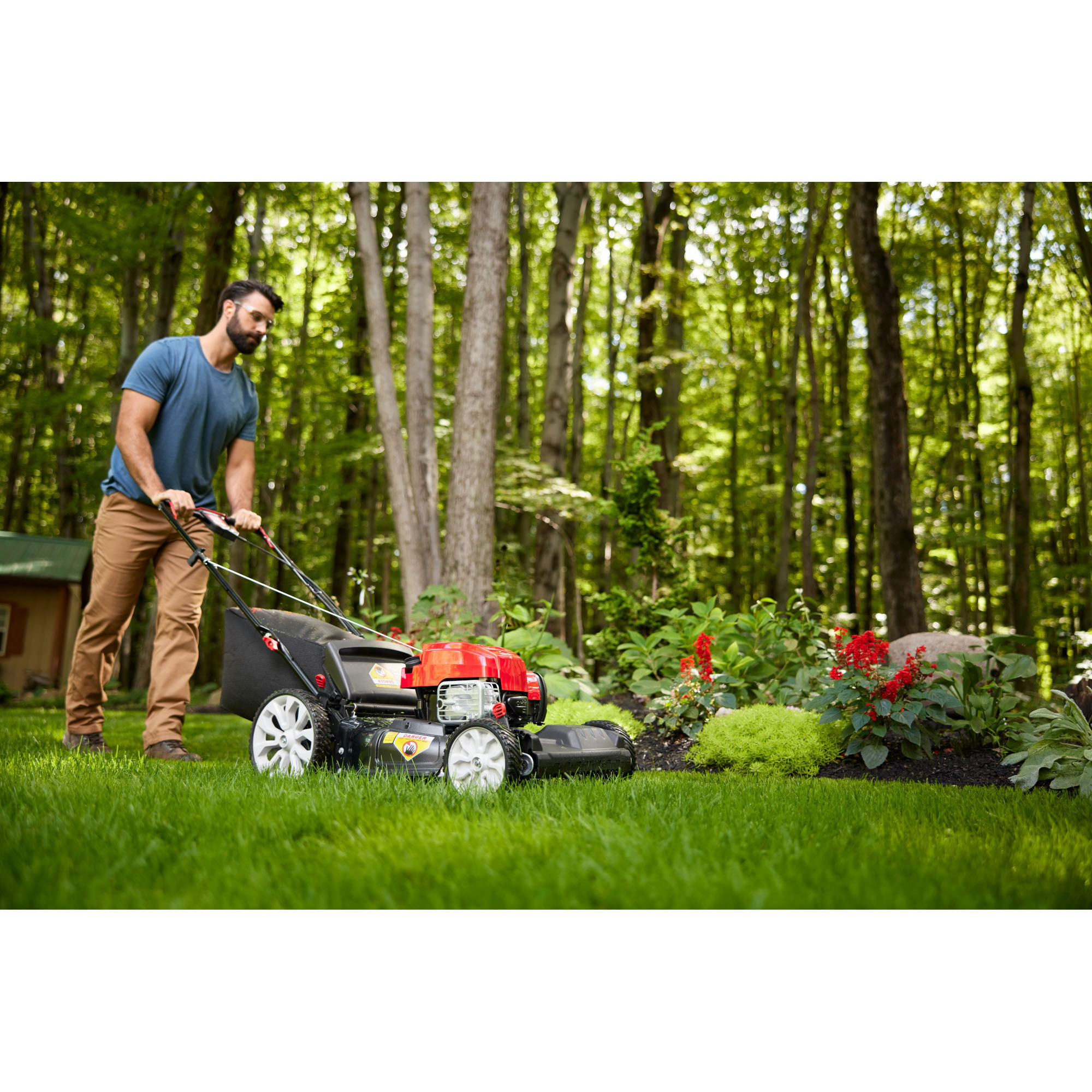 Troy bilt 21 cheap high wheel push mower