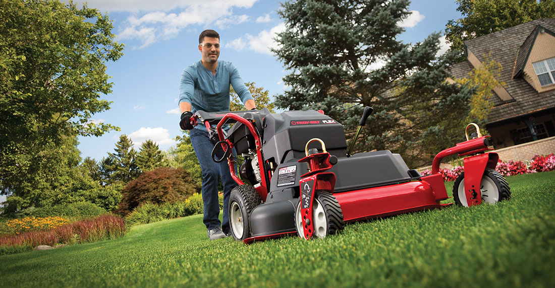 Troy bilt best sale lawn mower attachments